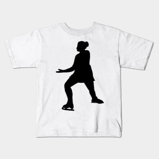 Figure Skating Bauer Outline Kids T-Shirt